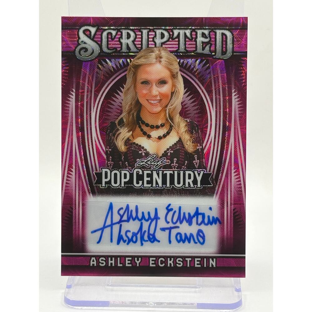 2025 Leaf Pop Cenutry Ashley Eckstein Pink Ice Auto 2/5 SSP Scripted Ahsoka Tano